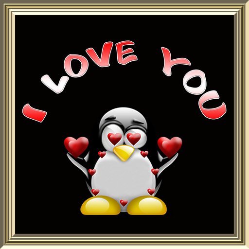 BOITE POOFER I LOVE YOU pingouin (1)