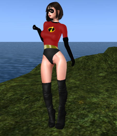 Elastic girl costume maitreya and legacy perky body