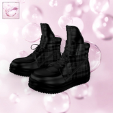 Black Plaid Sneakers Maitreya