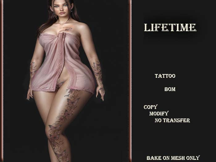 Lifetime ''Bom'' Tattoo 0113