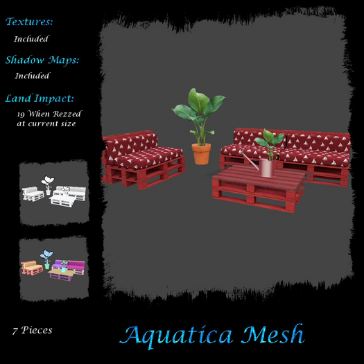 Aquatica Mesh - AM026205  Pallet Patio Set