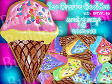 FULL PERM Ice Cream Cookie Sprinkles Sculpt Map & 10 Textures