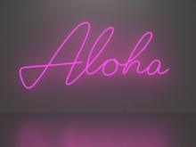 Aloha 1 neon sign Full Permission