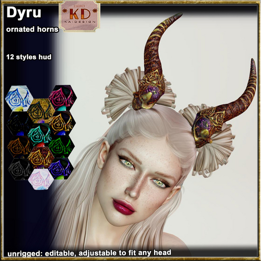 *KD* Dyru ornated horns fatpack 
