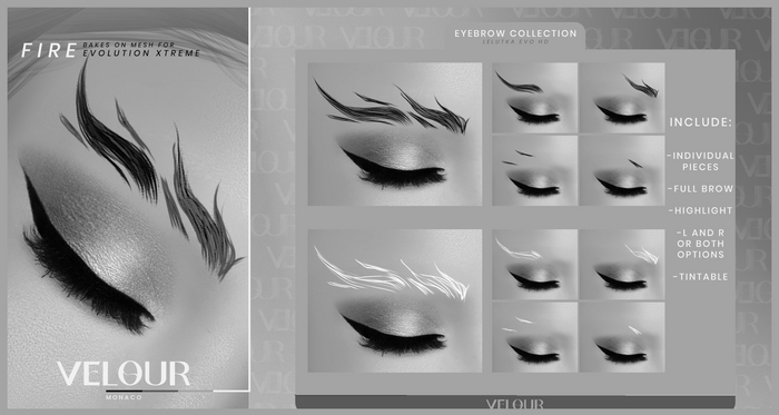 VELOUR "FIRE" EYEBROW DEMO