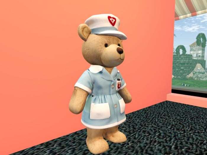 Free - Teddy Nurse bear statue