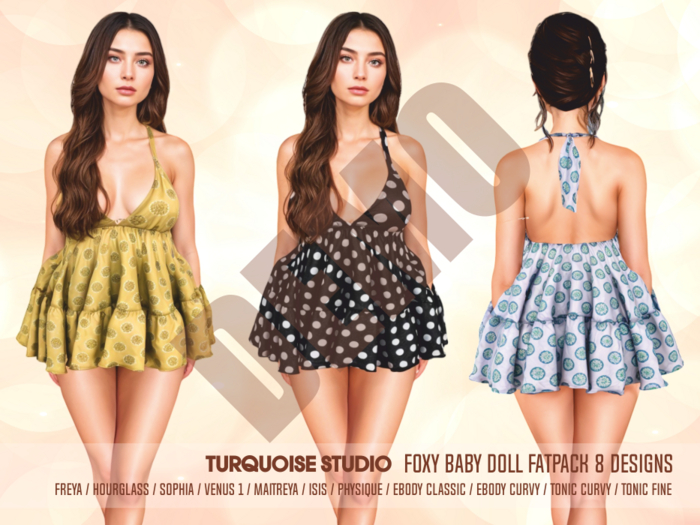 [TURQUOISE] FOXY BABYDOLL [DEMO]