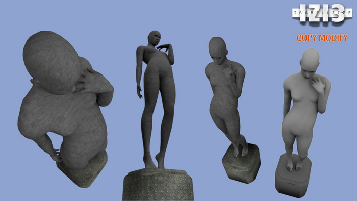 Women Standing Statue - Copy & Modify Mesh
