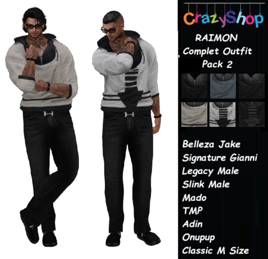 Crazy Raimon Outfit Pack 2