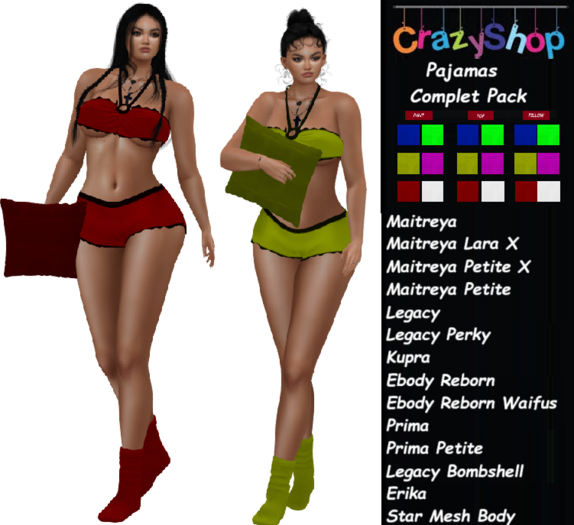 Crazy Pajamas Complet Pack