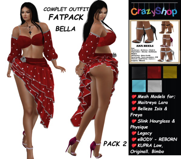 Crazy  Bella Outfit Pack 2 fatpack