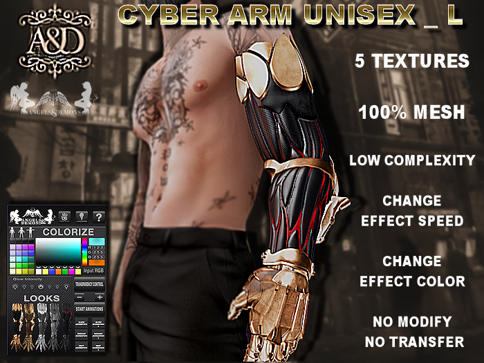 A&D CYBER ARM L  UNISEX - FATPACK