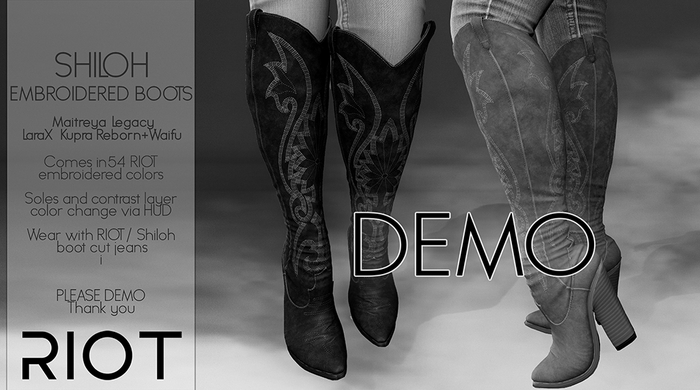 RIOT / Shiloh Suede Boots - Demo