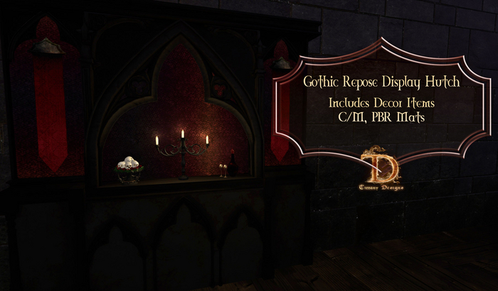 ^TD^Gothic Repose Display Hutch