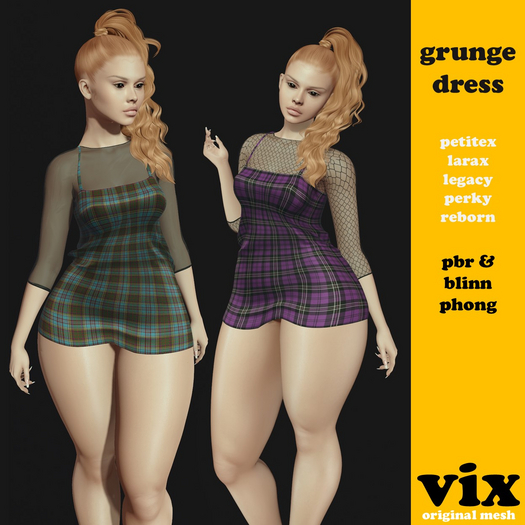 vix ~ grunge dress ~  FATPACK
