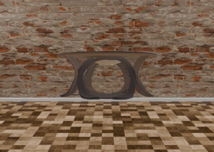 Folding table_Futuristic geometric_Urban_textured