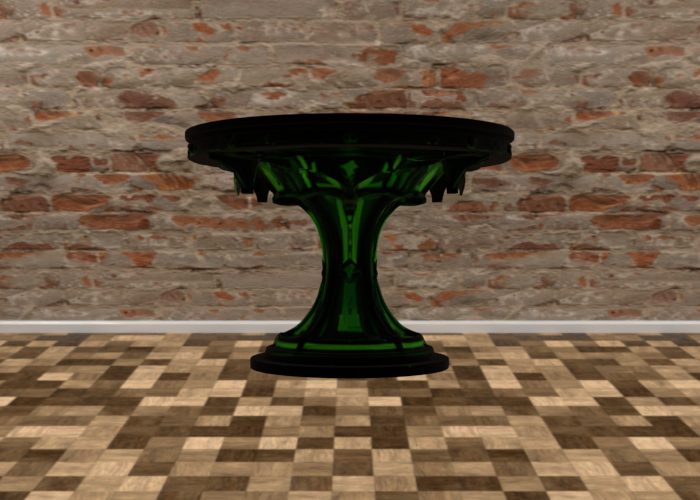 High table_Cyber-gothic_Green_textured
