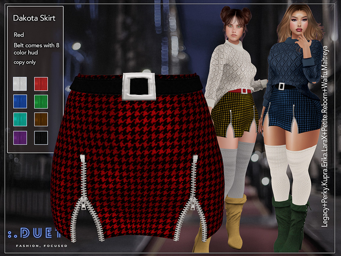 Duet Dakota Skirt Red 