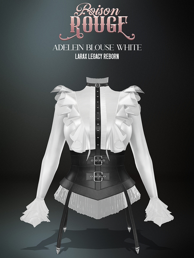 POISON ROUGE Adelein Blouse White
