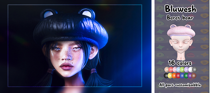 .:BluWesh:.Beret bear