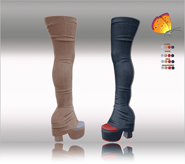 Boots with Socks long 16x Multicolor1 HUD,LaraX,Legacy,Reborn