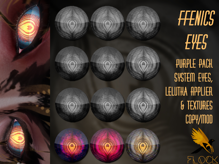 [FLOCK] - Ffenics Eyes - Purple Pack