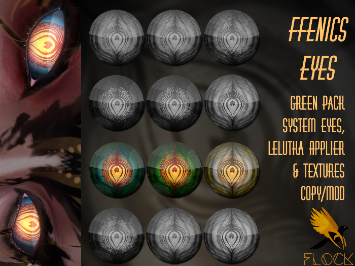 [FLOCK] - Ffenics Eyes - Green Pack