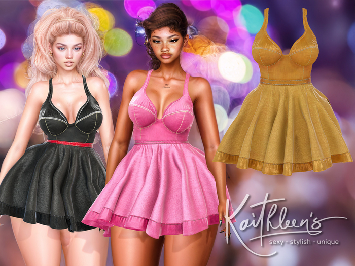 Kaithleen's Roxie Dress - Yellow