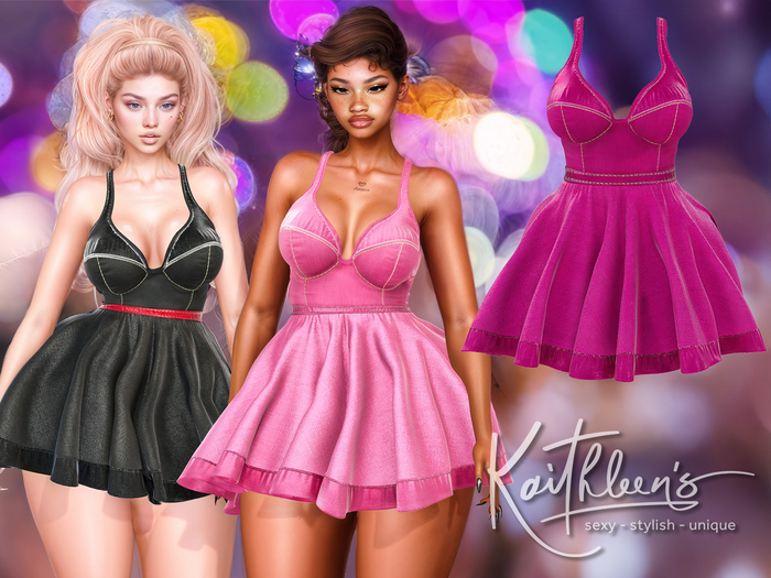 Kaithleen's Roxie Dress - Lipstick