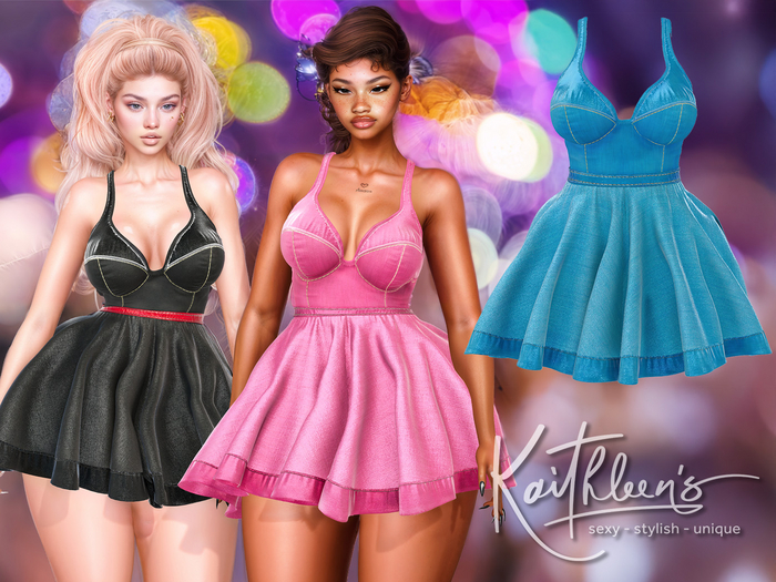 Kaithleen's Roxie Dress - Blue
