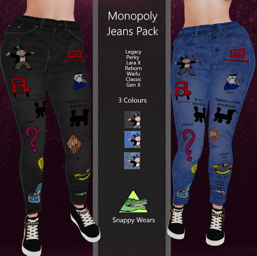 Snappy // Monopoly Jeans Pack