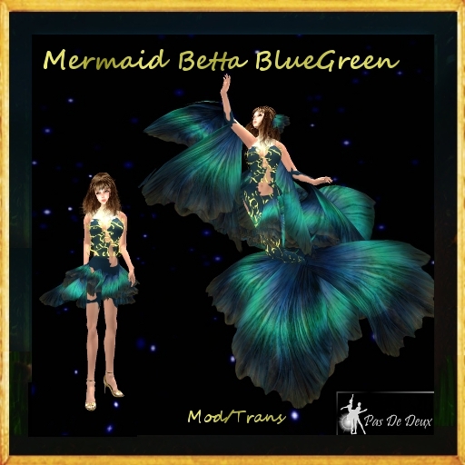 *PDD* Mermaid Betta BlueGreen