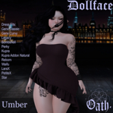 {Oath.} Dollface Dress Umber