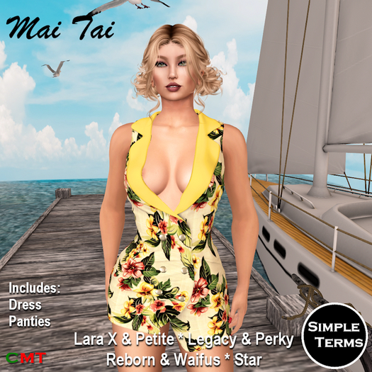  MaiTai Dress - Yellow