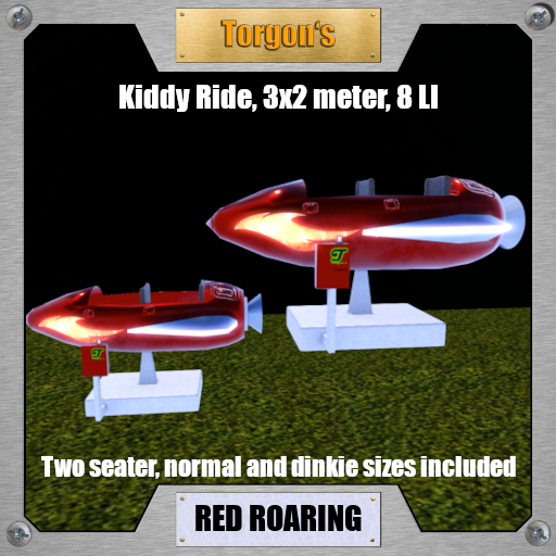 Torgon's Kiddy Ride Red Roaring Rocket