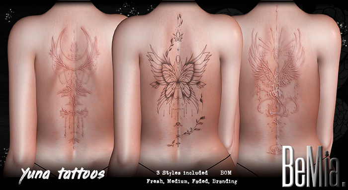 BeMia. Yuna tattoos