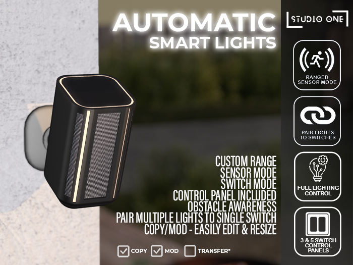StudioOne - Automatic Lights - Smart Security