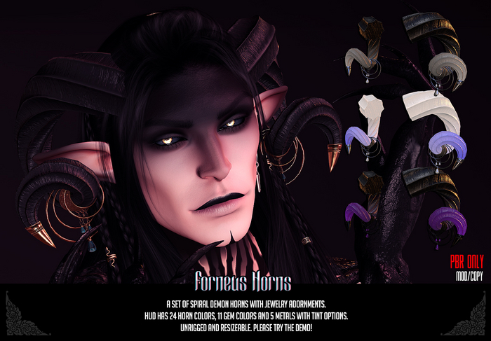 Quills & Curiosities - Forneus Horns