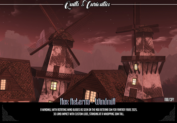 Quills & Curiosities - Nox Aeterna Windmill