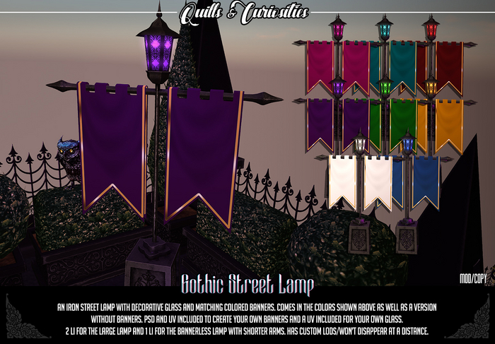 Quills & Curiosities - Gothic Street Lamp (Box)