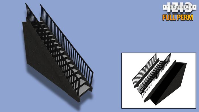 Single Mesh Stairs - Full Perm