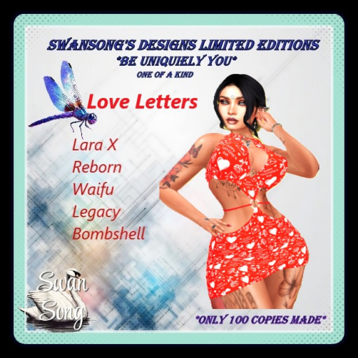 Swansong Design Limited Editions Love Letters