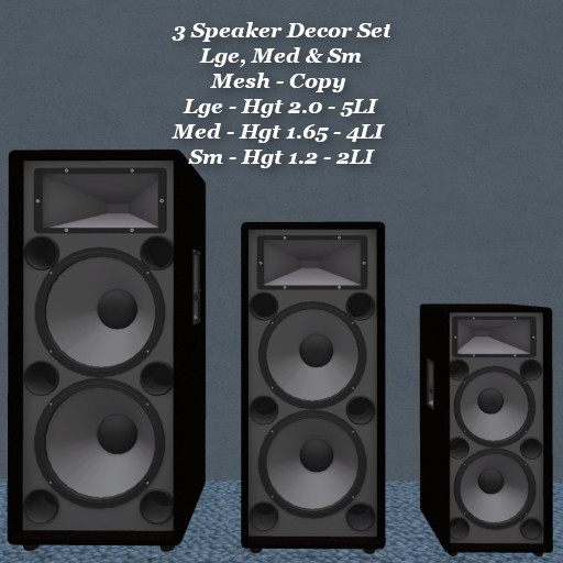 3 Speaker Decor Set1