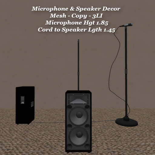Microphone & Speaker Decor Set1