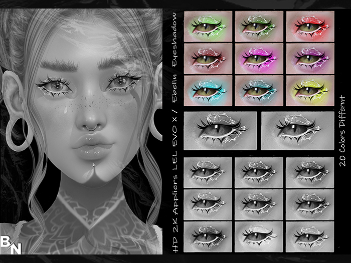 DEMO / BN - HD EYESHADOW APPLIERS LEL EVO X / EBELIN