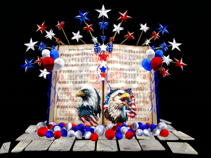 MC July 4th Stars Spangled Music Book Alive