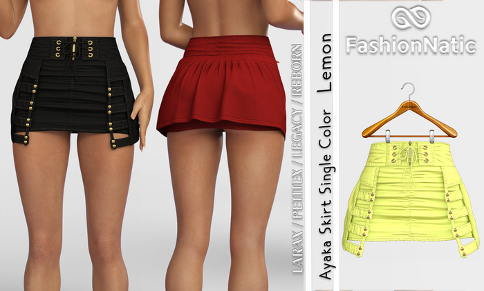Skirt Ayaka Lemon - Reborn, Waifu, Legacy, LaraX, PetiteX FashionNatic