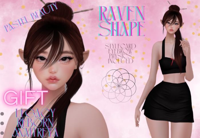 P/B - Rena Shape - Lelutka Raven GIFT c: