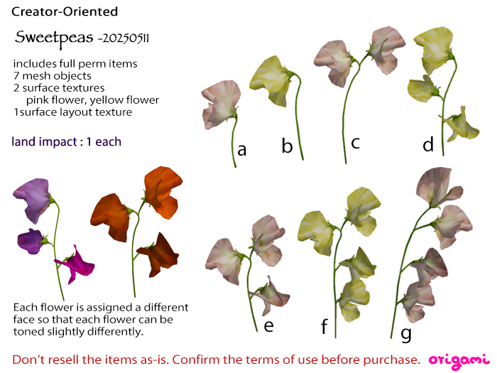 origami~* sweetpeas 20250511
