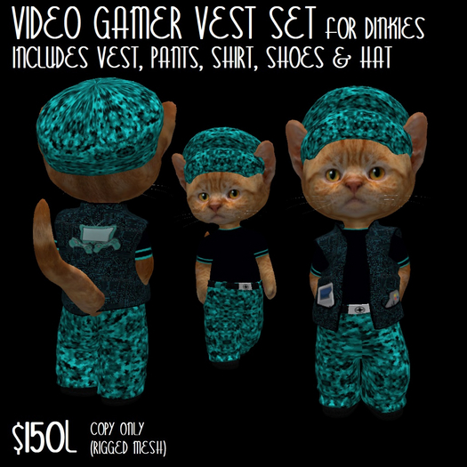 VIDEO GAMER VEST SET